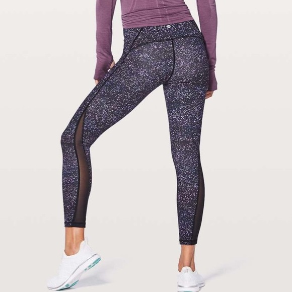 lululemon athletica Pants - Lululemon Train Times Crystalline Mesh leg Legging